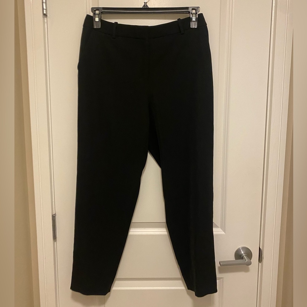 MM Lafleur Black Drapey Dress Pants 8
